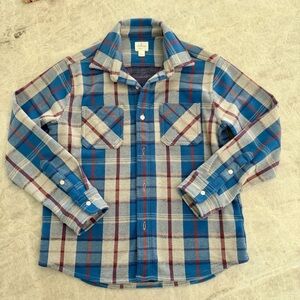 J. Crew Plaid Kids Button Down Shirt